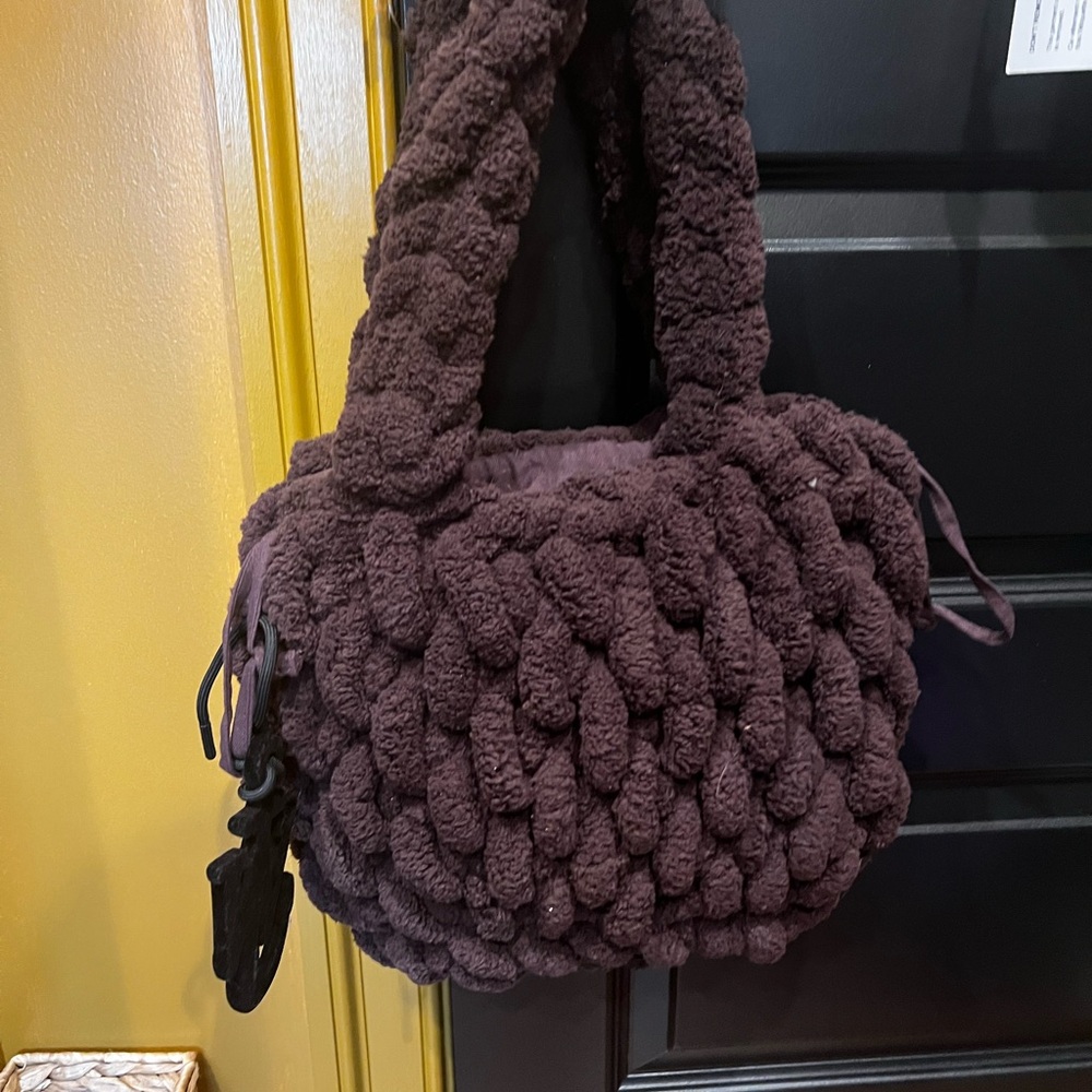 JW ANDERSON  Dark Brown blanket Shoulder Bag